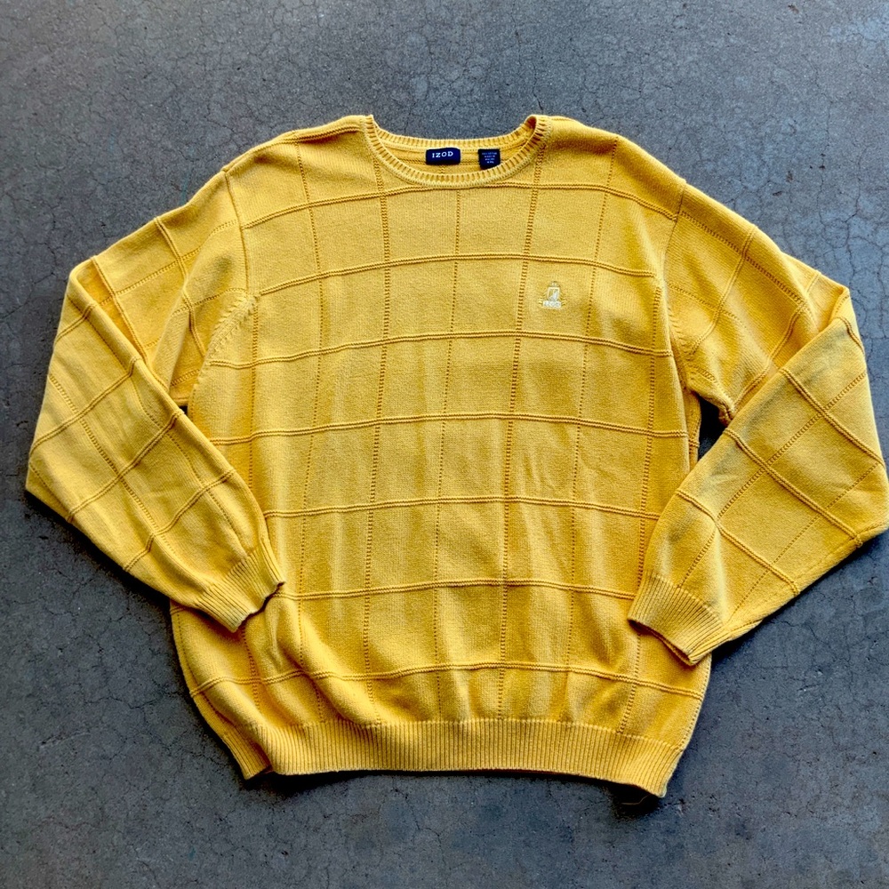 Yellow izod sweater